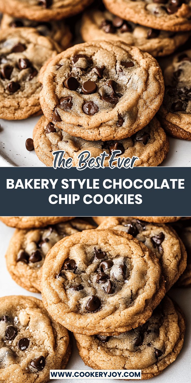 Bakery Style Chocolate Chip Cookies – Soft, Chewy & Irresistible!